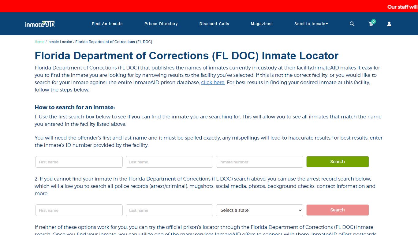 Help for Inmates Before, During and After Prison